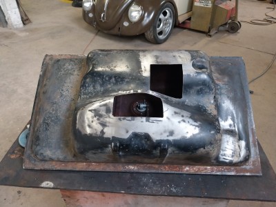 Modification du réservoir pour passage de la crémaillère